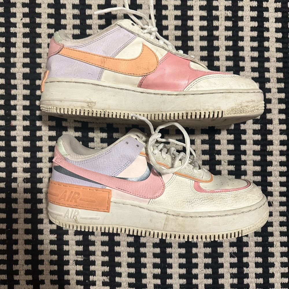 Nike Air Force ones multi color